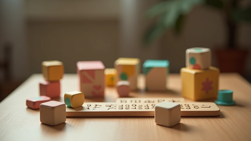 Multiple puzzle cubes and brain teaser toys arranged on table with competition scoreboard